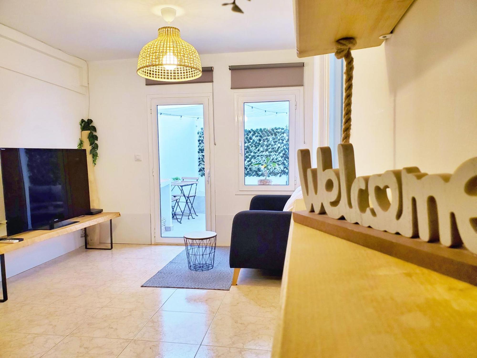Apartamento Centrico Con Patio Privado Tarragona Exterior foto